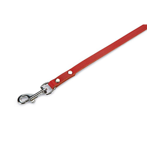 Beeztees Geniet Leren Hondenriem - Rood - 100 cm x 16 mm