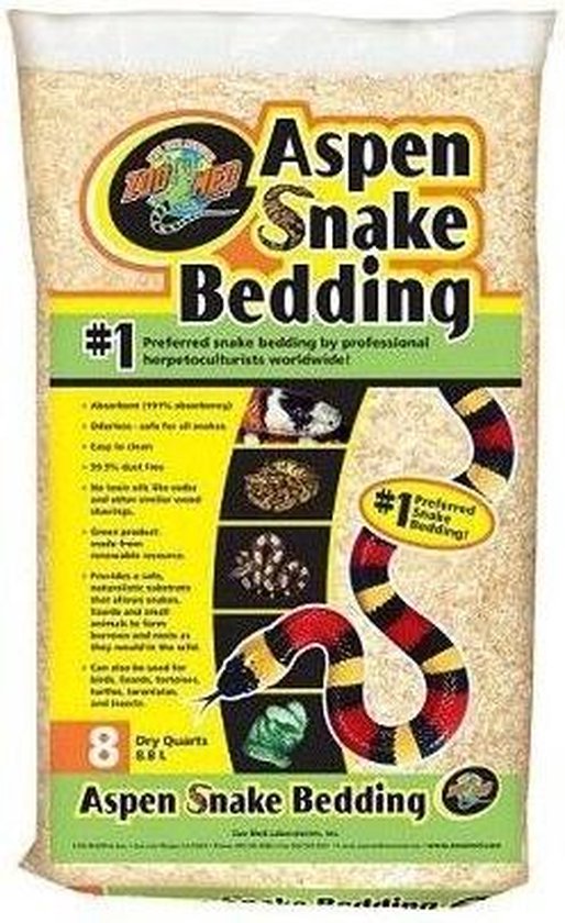 Zoo Med Aspen snake bedding 4,4 - 8,8 - 26,4 liter