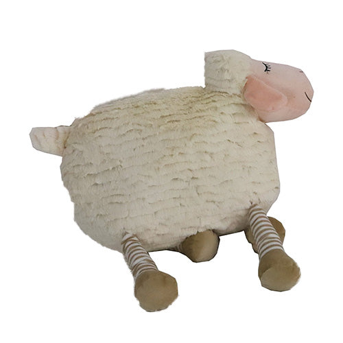 Boony hondenspeelgoed schaap pluche speelkussen met piep eco 44 cm