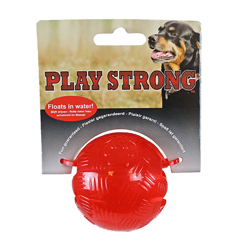 Play Strong rubber bal 6 cm rood
