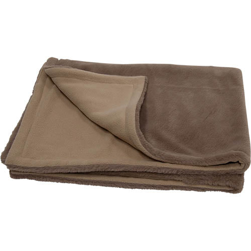 Animal Boulevard Champs-Elysées Pluche Deken Mokka - Verkrijgbaar in 2 maten