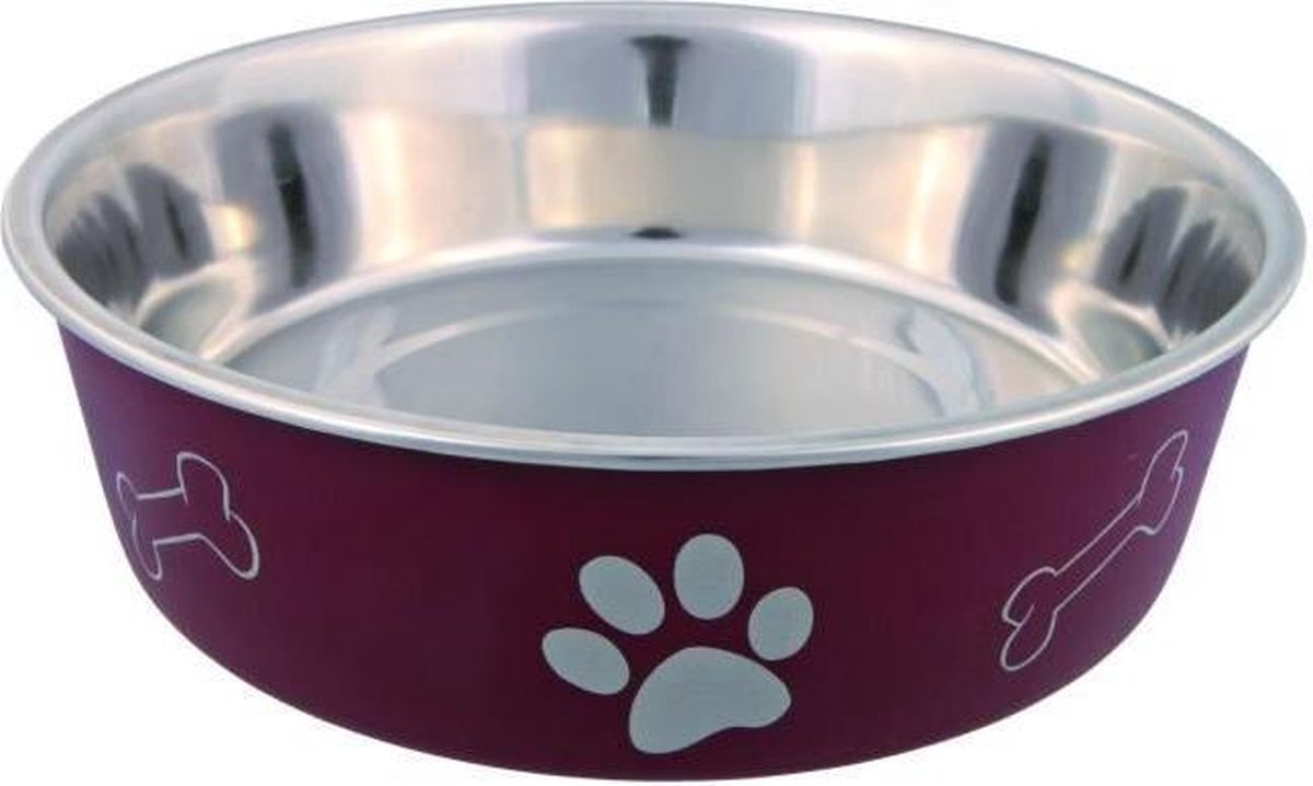 Trixie Futternapf Edelstahl - Kunststoff - gemischte Farben - 21 cm