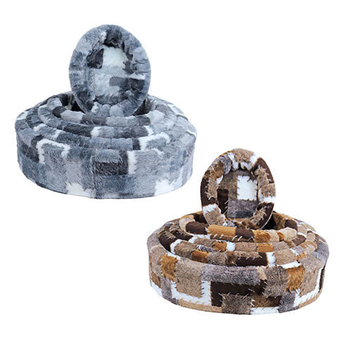 Boony zachte teddymand blok grijs of bruin