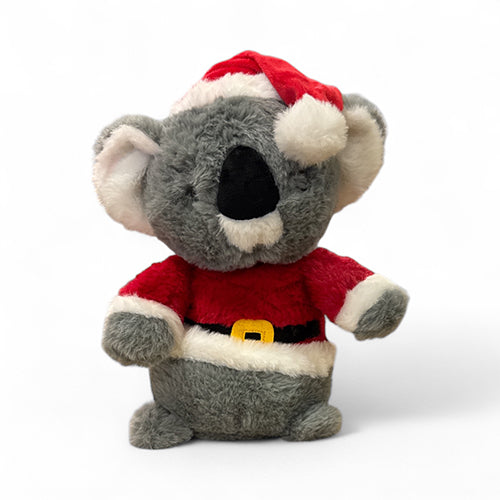 Boon Koala Plüsch mit Weihnachtsanzug Grau 32cm