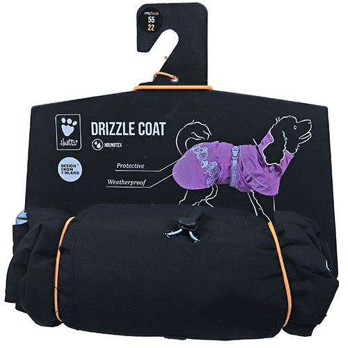 Hurtta Drizzle Coat Regenmantel - Wintermantel - Schwarz - Lila