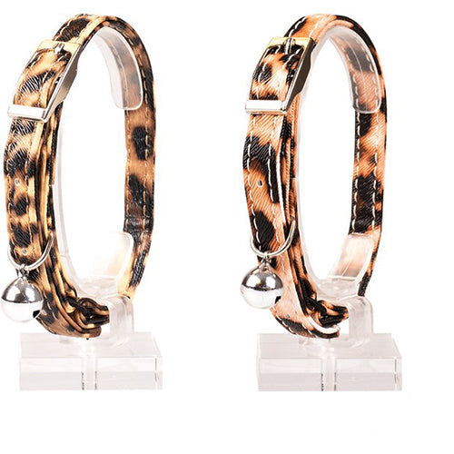 Kattenhalsband 20-30cm / 10mm Luipaard Print