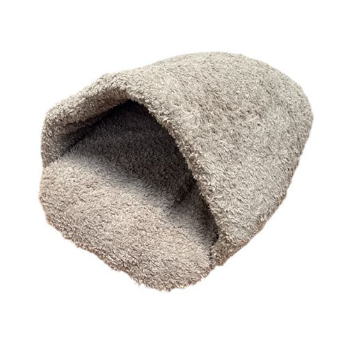 Animal Boulevard CURL PLUSH Grot - Slaapzak/ Snuggle Nest - Maat XS: 60x53x50 cm - Verkrijgbaar in Wit, Grijs of Beige