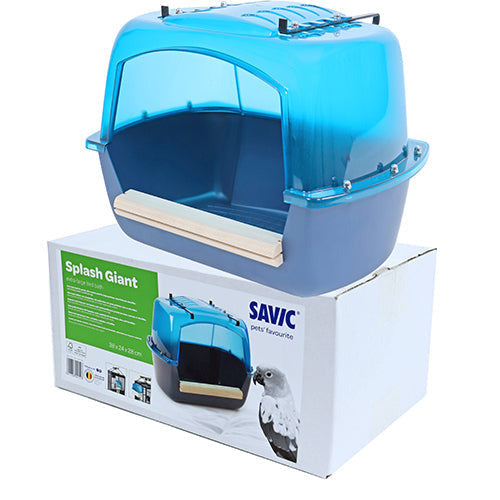 Badhuis papegaai Splash blauw giant XL 34 x 24 x28 cm