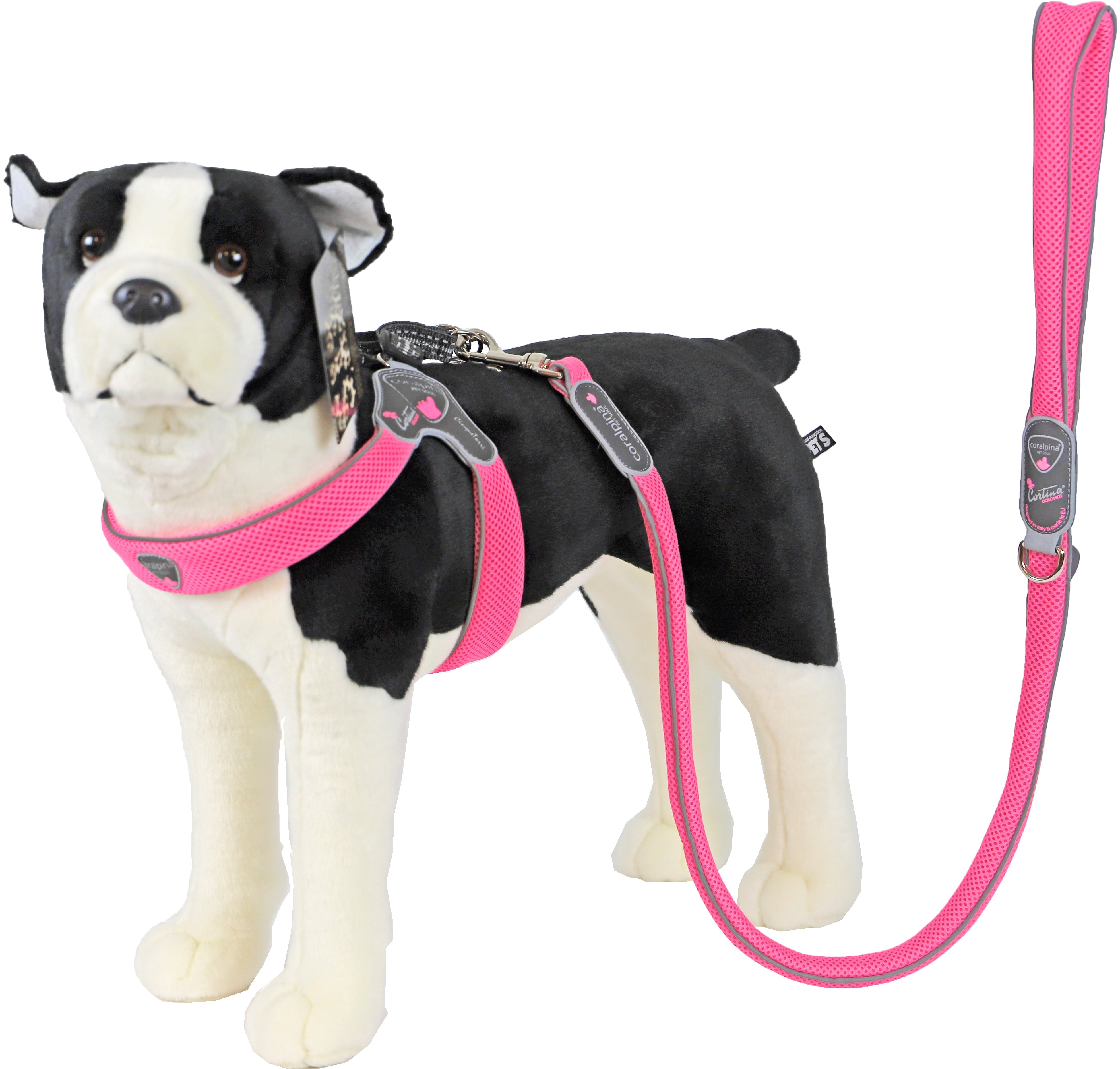 Coralpina Hundegeschirr Cinquetorri fluoreszierend rosa