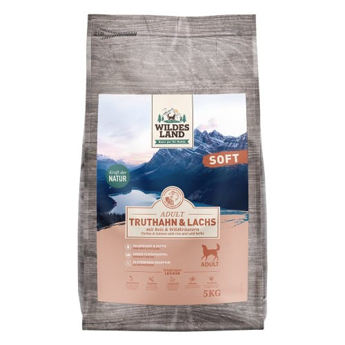 Wildes Land Dog - SOFT - Zalm en kalkoen met rijst - half natvoer