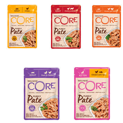 Wellness Core kattenvoer - pate Purely natte voeding 85 gram
