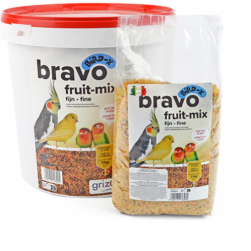 Opfokvoer Bravo Fruit mix fijn  1 - 5 kg