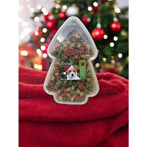 Kerst hondensnacks - semi moist snoepjes in kerstverpakking - 450 gram