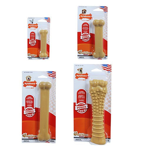 Nylabone dura chew harde bijters regular pindakaas