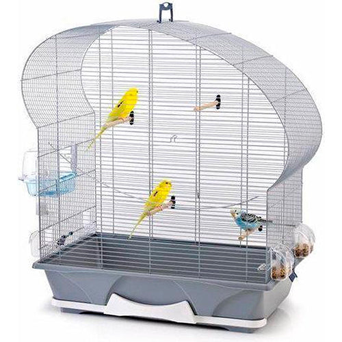 Vogelkooi Ellipse grijs - 70 x 38 x 75 cm