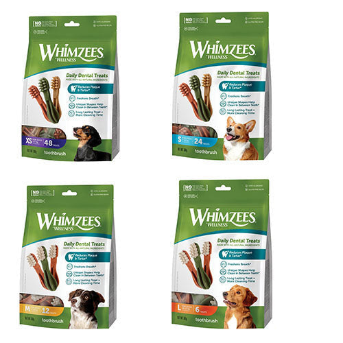 Whimzees tandenborstel assorti in valuebag