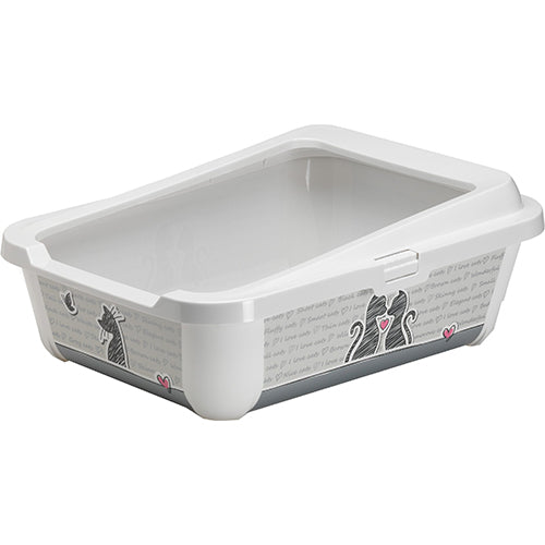 Moderna Trendy Cat Open – Grau – Katzentoilette – 50,5 x 38,5 x 18 cm