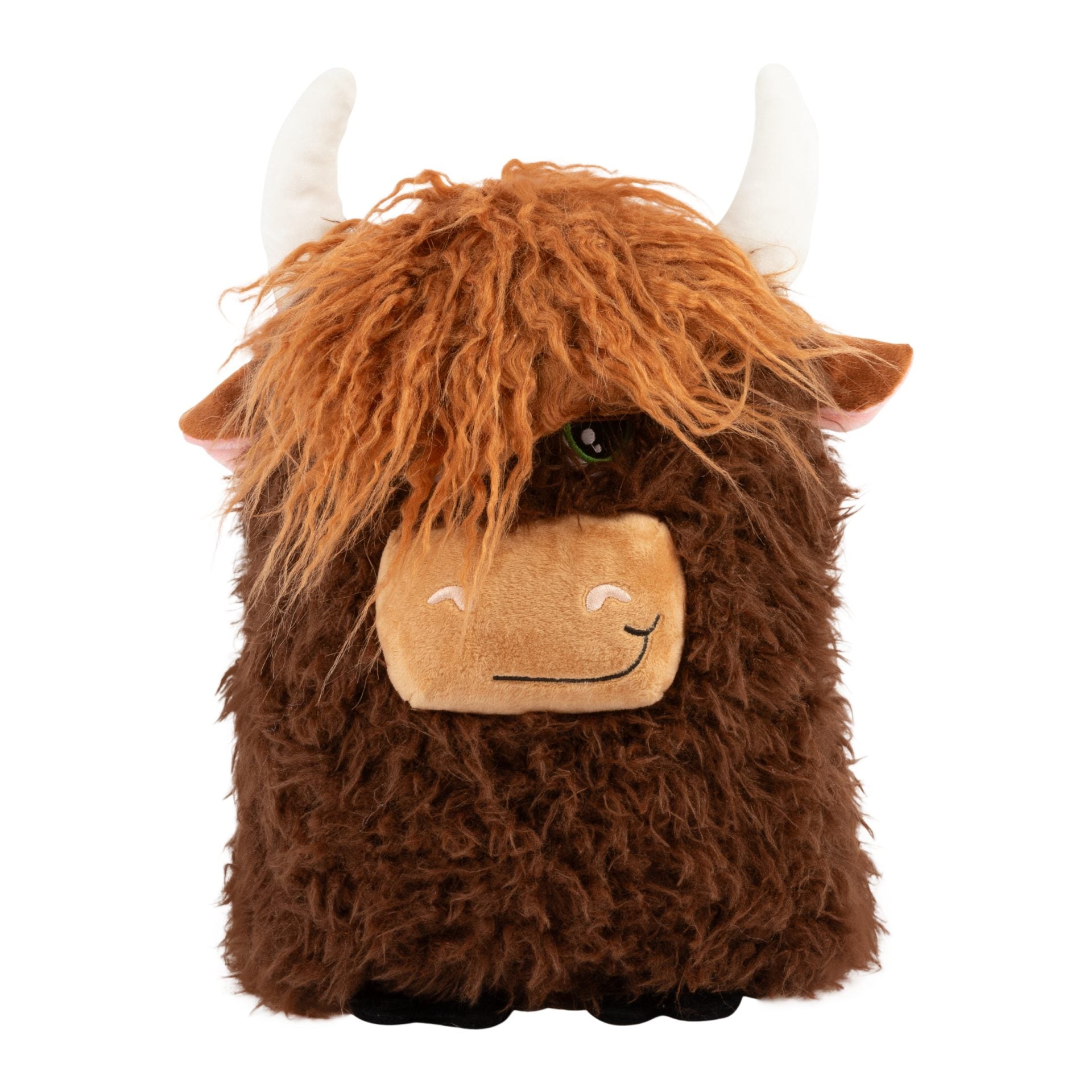 Kong hond comfort jumbo highland koe assortie XL - 40 cm met knisper en piepers