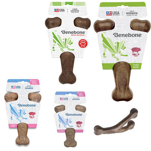 Benebone knaagspeelgoed Wishbone in verschillende maten en smaken