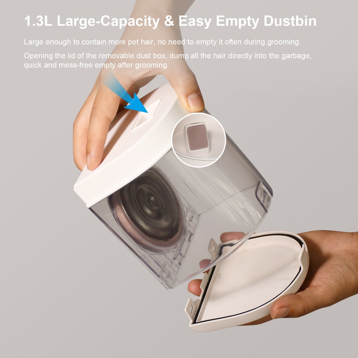 GD. EDI Complete Vachtverzorgingskit voor Honden, Stofzuiger & Tondeuse in Één! - 1,3 liter - 6 in 1