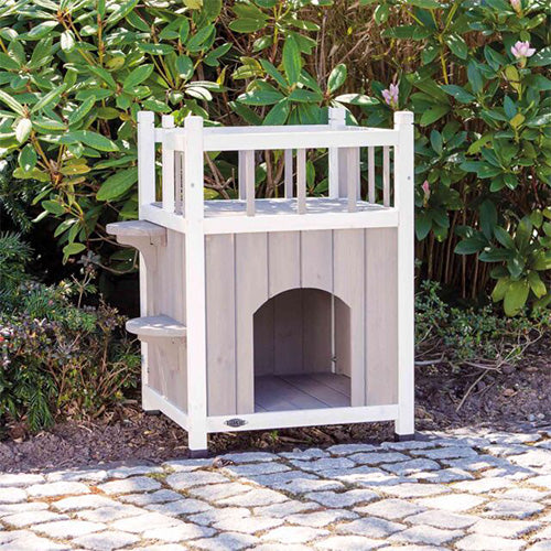 Trixie Kattenhuis - Cat's Home met Balkon - 45 × 65 × 45 cm
