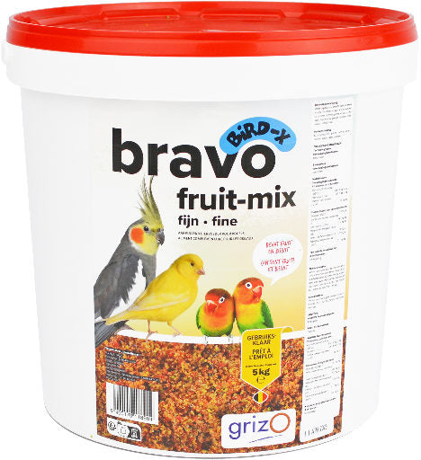 Opfokvoer Bravo Fruit mix fijn  1 - 5 kg