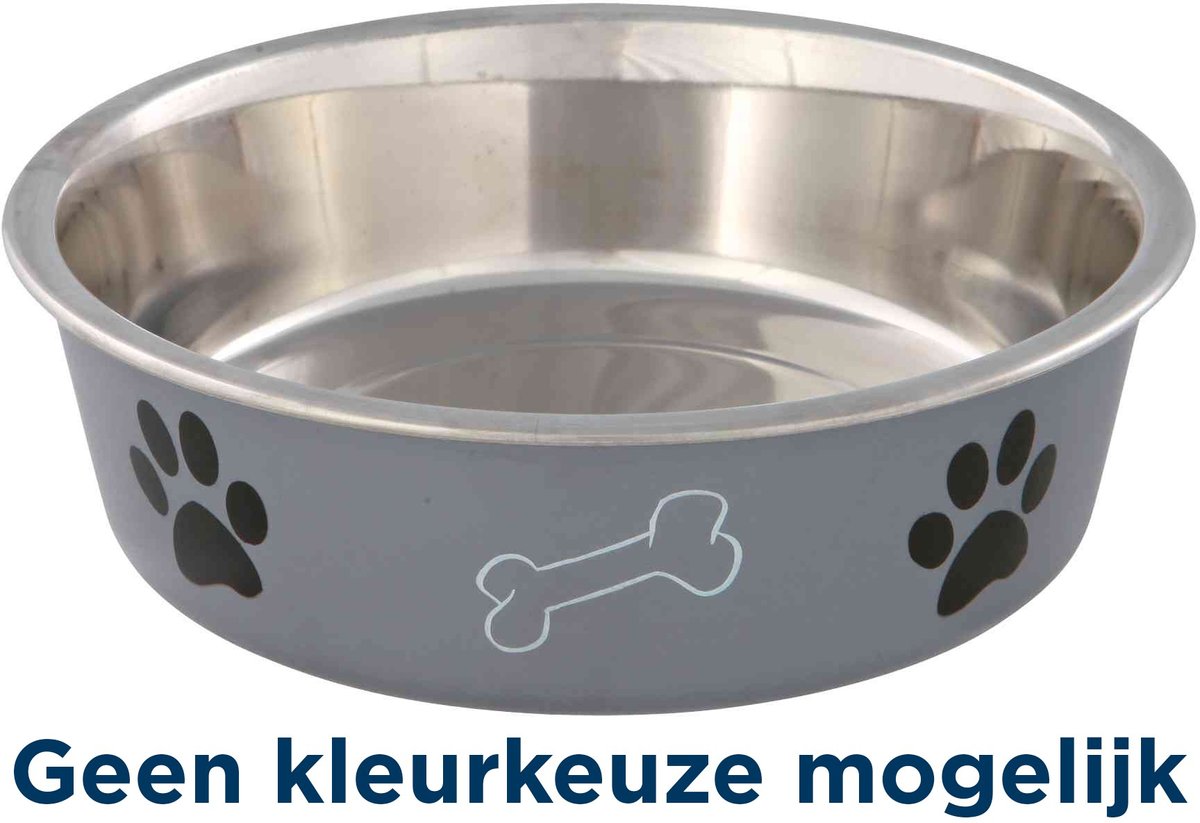 Trixie Voerbak RVS/Kunststof - Assorti - 17 cm - 800 ml