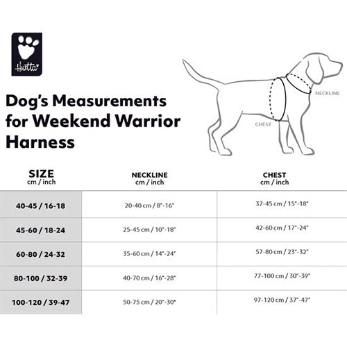 Hurtta Weekend Warrior Hundegeschirr – Farbe: Johannisbeerlila – Brustumfang: 100–120 cm