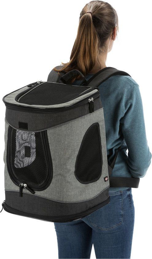 Trixie - Honden Rugtas - Timon - Grijs - 34 x 30 x  44 cm