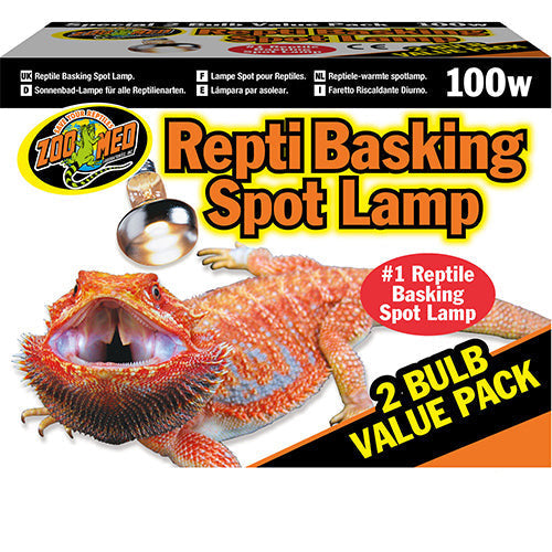 Zoomed basking spot lamp value pack 2x - 40 - 60 - 100 watt