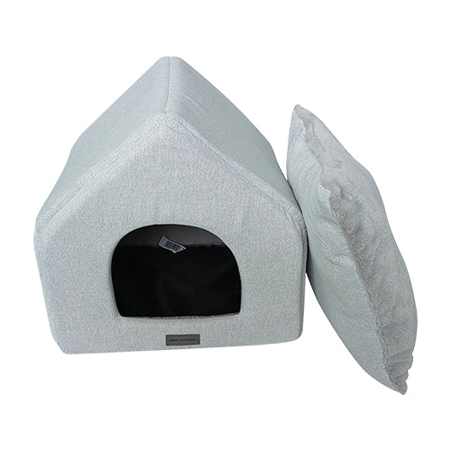 Animal Boulevard Home & Away Honden/ Katten Huis - 46x43x42 cm - Verkrijgbaar in Donkergrijs en Lichtgrijs