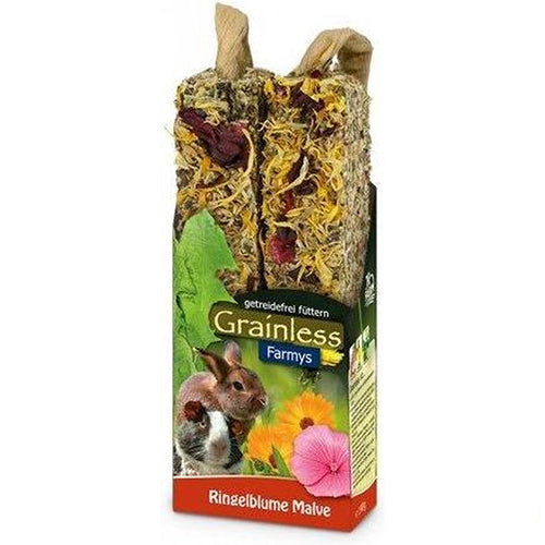 JR Farm knaagdier Grainless Farmys goudsbloem/stokroos - 140 gram