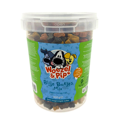 Woezel & Pip blije botjes mix in pot 300 gram