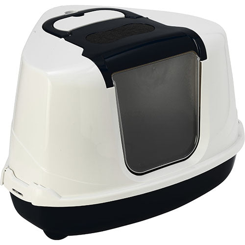 Moderna kattenbak flipcorner - hoekkattenbak - 55,7 x 45,1 x 38,2 cm