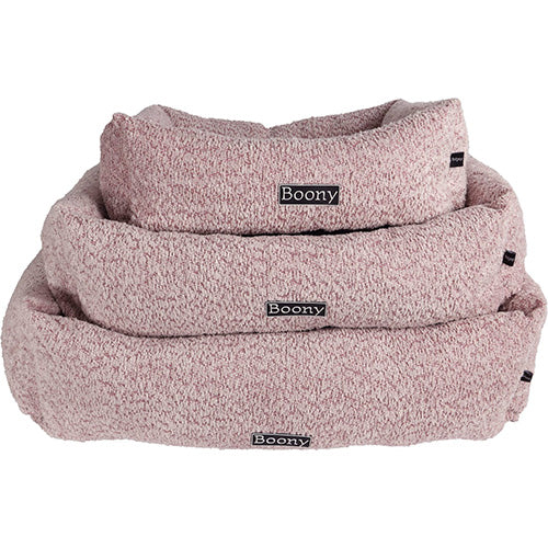 Boony Lounger Hundebett/Katzenbett Chenille – Pink – Erhältlich in 3 Größen