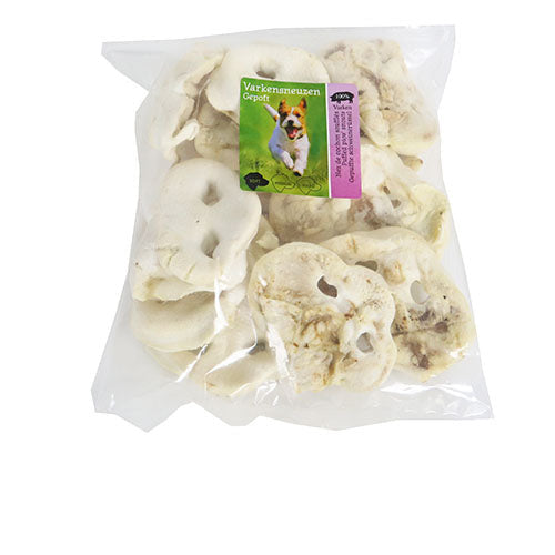 Natuurlijke Snack Varken - Gepofte Varkensneuzen Klein - 250 gram