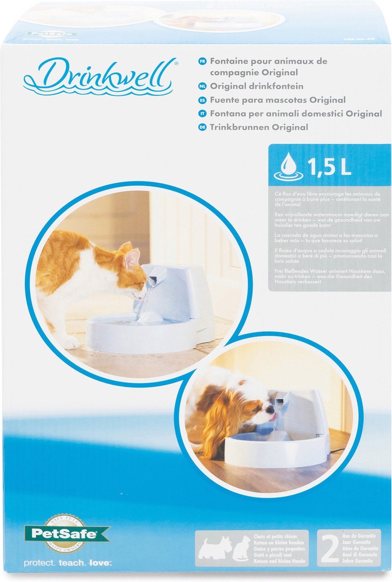Petsafe Drinkwell Original - Drinkfontein - 1,5 L