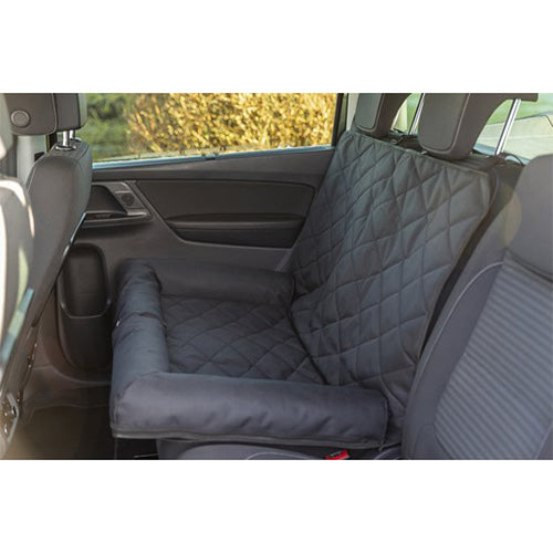 Trixie Hondenkussen Voor Autostoel - Dubbel - Zwart - 95X50X10 cm