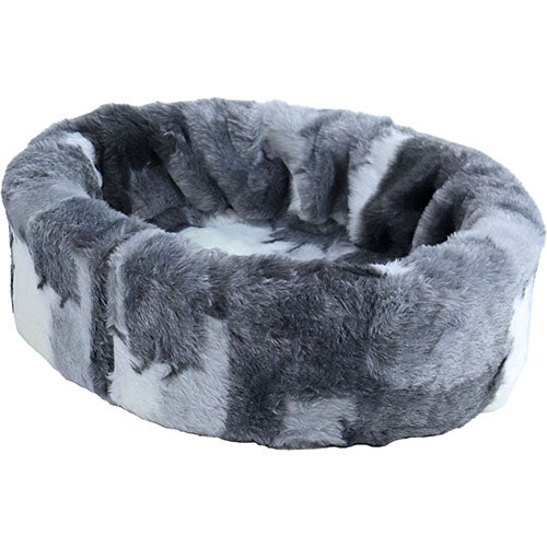 Boony zachte teddymand blok grijs of bruin