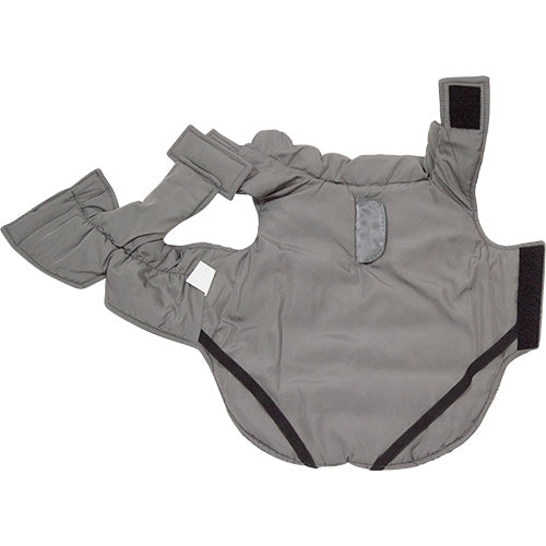 Jack and Vanilla Hondenjas Puffer Grijs – Warm, Wasbaar & Met Rits voor Tuigje - Verkrijgbaar in 6 maten