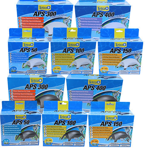 Tetra APS Aquarium-Luftpumpen – Weiß oder Schwarz – 5 Varianten