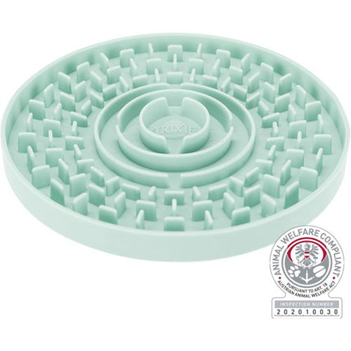 Trixie Junior Anti Schrokbak - Likplaat - Mintgroen - 21X21 cm