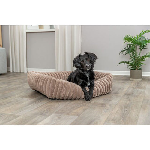 Trixie Hunde-/Katzenbett Lonni SOFT Edition – Hellbraun – Erhältlich in 3 Größen