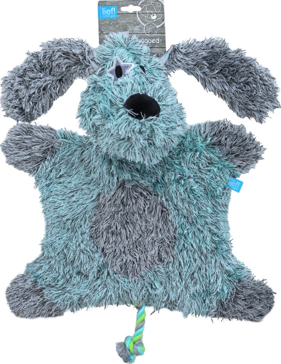 lief! Boys hondenspeelgoed - XXL teckel met piep - 45 cm -  1 stuk