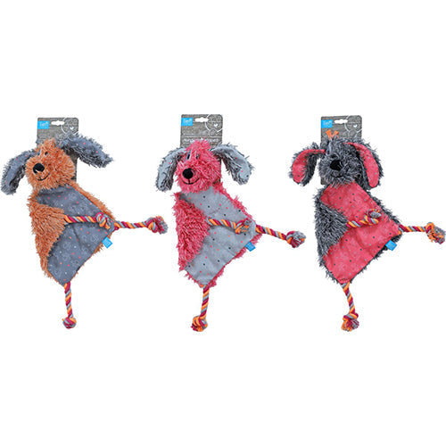 lief! Girls Hondenspeelgoed - Platte Teckel met piep - 40 cm - 1 stuk assorti