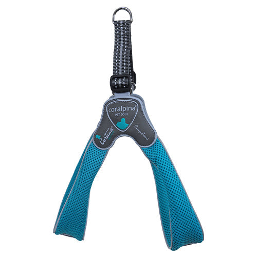 Coralpina hondentuige harnas Cinquetorri turquoise blauw - diverse maten