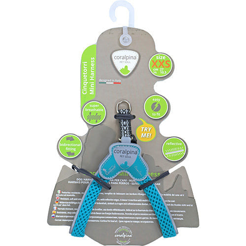 Coralpinia mini harnasjes Cinquetorri alleen voor hele kleine rassen