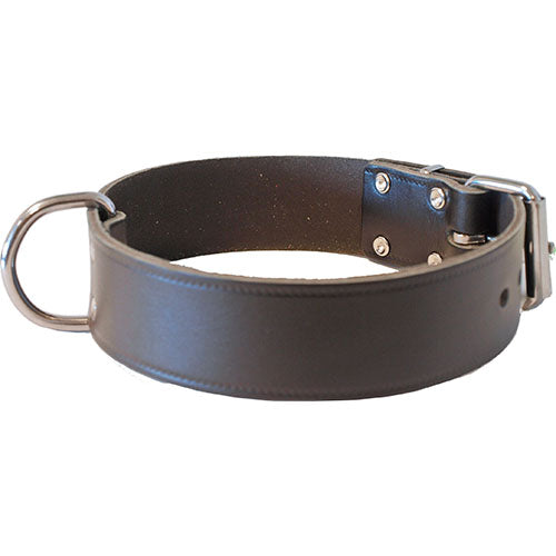 Boon Hundehalsband aus Leder – Dunkelbraun – 40 mm/70 cm