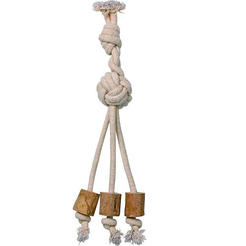 Quapas! - Hondenspeelgoed - Coffeewood Tripple - Afmetingen: 46x12x6 cm