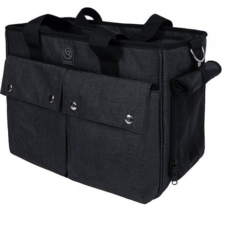 Wouapy - Draagtas - Transportzak "Baroudeur" - Kleur: Zwart - Afmetingen: 40x21x30 cm